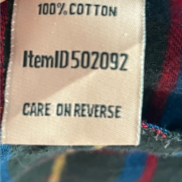 L.L. Bean Womens XL Multicolor Plaid Flannel Relaxed Hoodie - Picture 5 of 6